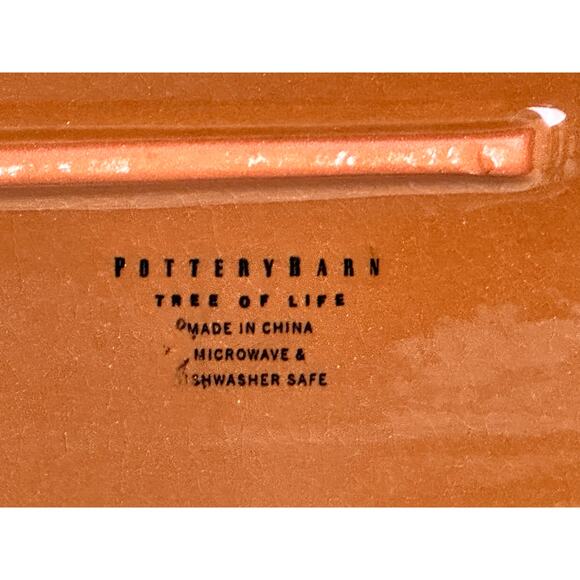 Pottery Barn Retired Tree of Life Large 18 x 13 Oval Serving Platter-Excellent - Picture 5 of 5